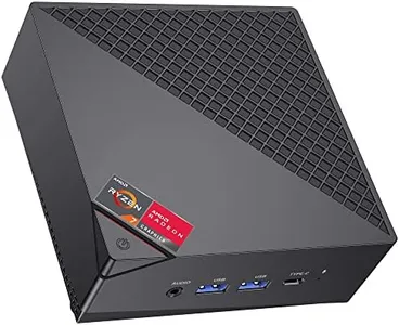 ACEMAGICIAN [Dual LAN Mini Gaming PC AMD Ryzen 7 5700U Mini PC 16GB DDR4 512GB SSD Mini Computers (8C/16T, up to 4.3Ghz), 4K Triple Display Mini Desktop Bluetooth/WiFi 6/Office