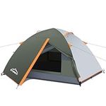 Gysrevi Tent, Camping Tent 2 Person Man Tent Waterproof, Large Double Layer Outdoor Tent for Adults, 2 Doors Dome Tent Backpacking Tents for Camping