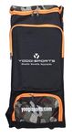 SPORTSYUVA Yoogi Sports Duffle Cricket Kitbag for Men with 2 Bat Caves Shoulder Straps Extra Compartment for Accessories (Orange)