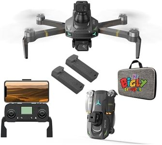 The Bigly Brothers E59 Mark III Delta Black Superior Edition, GPS Drone, Below 249 Grams, 4k Camera, 1 Key Return Home, All Around Obstacle Avoidance, Case & 2 Batt Included