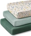 Changing Pad Cover for Baby Girls Boys, Muslin Changing Table Pad Covers with Boho Style, Neutral Color Soft and Breathable (Spring Garden)
