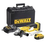 Dewalt DCG412M2-GB XR Lithium-Ion Cordless Angle Grinder with 2 x 4Ah Batteries, 18V, 46.2cm x 31.4cm x 18cm, Multicolor