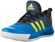 adidas Performance Crazylight 2.5 Basketball Shoes,Black/semi Solar Slime/Shock Blue,8 M Us