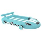 YöL Kids Racecar Inflatable Bed - Blue Children's Air Mattress For Sleepovers Slumber Party Birthday Camping Play Time - L200 x W100 x H50cm 50kg Maximum Weight - Bedroom Nursery