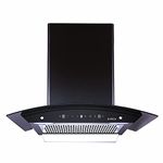 Elica 60 cm 1350 m3/hr Filterless Autoclean Kitchen Chimney with 15 Years Warranty (WDFL 606 HAC LTW MS NERO, Touch + Motion Sensor Control, Black)