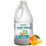 Pure Aloe Vera Drinkable Gel Orange-Tangerine 1.5L - for Heartburn Relief & Acid Reflux - Cold-Processed - from Organic Fresh Leaves - Made in Canada