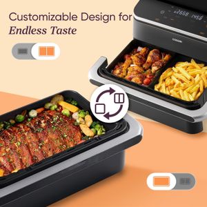 COSORI Dual Air Fryer 10L – Large Capacity Oil-Free Cooker