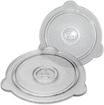 Cuchina Safe 2-Piece Vented Glass Microwave Safe Lids and Bowl Covers Set; Perfect Lid for Bowls, Mugs, and Pots (8 inch and 9 inch)