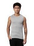 Levi's Men's Style #014 Gym Regular Fit Solid Vest (#014-VEST-LT GMEL-P1_Light Grey Melange_L)