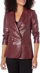 Guess Women's New Emelie Blazer, Mystic Wine Multi, Large