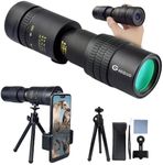 30x40 Monoculars for Adults High Powered, Compact Monocular Telescope for Smartphone, Mini Pocket Handheld Monocular with Flexible Tripod for Hunting, Star Gazing, Bird Watching, Travel