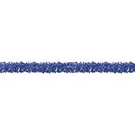 Beistle 50281-B 6-Ply Flame Resistant Blue Metallic Festooning Garland, 4" x 15'