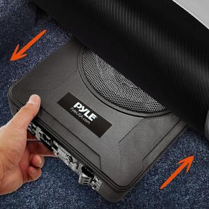 Pyle 20cm Underseat Car Subwoofer – Compact Slim Bass Speaker