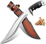 Freelander Kukri Machete for Yard Work – Full Tang Survival Machetes Knife with Leather Sheath, Machete for Cutting Trees Heavy Duty, Gardening, Camping, Gifts for Men
