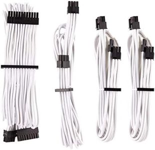 CORSAIR Premium Individually Sleeved PSU Cables Starter Kit â€“ Black, White