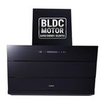 Elica 90cm 1800 m3/hr BLDC Filterless Autoclean Kitchen Chimney with 15 Years Motor & 5 Years Comprehensive Warranty | EFL 3V 901 BLDC HAC LTW MS NERO | Black | Touch + Motion Sensor Control