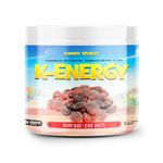 Yummy Sports K-Energy Drink Supplement, Boost Energy, Enhance Focus, Physical Performance, Powered by BHB MCT Caffeine – Keto-Friendly Energy Drink - 30 Servings - 210g - Cherry Blast