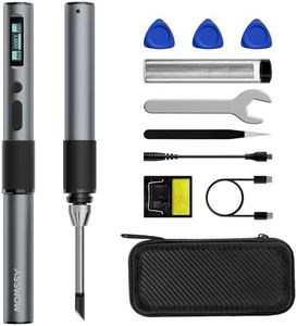 MOMSSY Soldering Iron Kit, PD 65W DC 96W Soldering Iron Pen with 212°F to 842°F Precision Temp Control, Portable Soldering Iron with OLED Digital Display Auto Sleep for Home Appliance Repair, DIY
