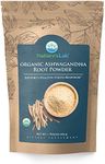 Nature's Lab Organic Ashwagandha Root Powder - 1lb Bag (227 Servings)