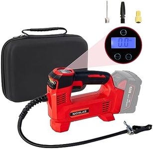 Tire Inflator for Milwaukee M18 Battery Auto Portable Air Compressor Pump with LCD Screen Fixed Value Setting for Car, Motorcycles, Bikes, Balls (No Battery)