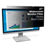 3M Computer Privacy Screen Filter for 27 inch Monitors - Black - Widescreen 16:9 - PF270W9B