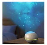 MIXEN Meniflix Lucky Stone Light Sleep-aid Ocean Wave Sound Night Light Projector Machine with 8 Built-in Music/Bluetooth Music Speaker/Timer Function (Multicolour).