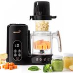 Grownsy Baby Food Maker with Dual-Layer Steam Basket, Steamer Blender & Food Processor, BPA-Free Puree Maker for Starting Solids, Homemade Baby Food for Babies 6 Months and Up