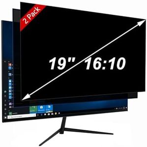 19 Inch Privacy Screen for Monitor with 16:10 Widescreen Monitor [2 Pack] , Anti [Blue Light Screen Protector - Anti-Glare - Anti-Scratch Protector Film for Data confidentiality Privacy Shield