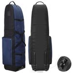 TurnWay Foldable Golf Travel Bag, Heavy Duty 900D Polyester Golf Club Bag Waterproof Golf Carry Bag Travel Case Cart Bag with Wheels, Soft-Sided Spacial Size for Golf GearTransportation (Blue)
