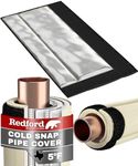 Redford Supply Co. Cold Snap (5°F), Foam Pipe Insulation, 12" W x 16" H, Pipe Cover, Foam Tubing, AC Line Insulation, Water Pipe Insulation, Pipe Covers for Outside, Outdoor Pipe Insulation (Beige)