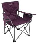 ALPS Mountaineering King Kong Camping Chairs for Adults with Mesh Cup Holders and Pockets, Built Durable and Reliable with Compact Foldable Steel Frame, Eggplant