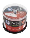 HP DVD-R IJ PRINT 16X 50PK Box HP 4.7GB