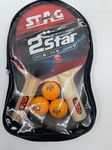 Stag Iconic 2 Star Professional Table Tennis (T.T) Playse - Table Tennis Rackets and T.T Balls Included| All-in-One Ping Pong Paddle Playset