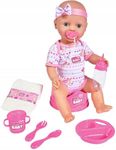 Simba 105039005 New Born Baby Doll Toy & Accessories | Drink and wet functions | 38cm tall | Ages 3+