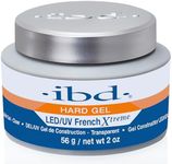ibd Hard Gel for Nails – LED/UV French Xtreme Clear Builder Gel, Ideal for Nail Extensions, 2 oz