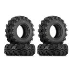 INJORA 1.0" Tires - S5 Mud Paw Crawler Tires for 1/24 RC Crawler Axial SCX24 FMS FCX24 Enduro24, 52 * 19mm (T1022)