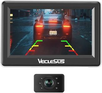 VECLESUS M1W Wireless Backup Camera Kit, 4.3 Inch Wireless Backup Monitor and Latest Starlight Night Vision, 149° Viewing Angle Wireless Backup Camera, for Car/Van/RV/Bus/Truck/Pickup/Boat