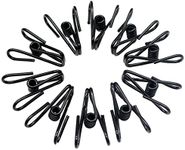 Chip Clips, 30 Pcs Black 2 Inch Steel Wire Clips Bag Clips for Food Packages Holders Clothes Pins(Black 30pcs)