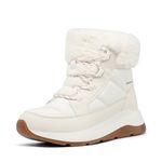 DREAM PAIRS Women's Winter Snow Boots, Faux Fur Waterproof Ankle Booties, Ladies Comfortable Short Boots Outdoor,Size 12,Off-White,SDSB2208W