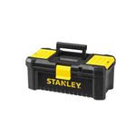 Stanley STST1-75514 "Essential" 12.5" Toolbox with Plastic Latches, Black/Yellow