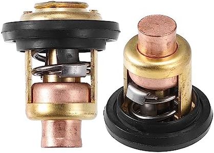 X AUTOHAUX 2pcs Marine Thermostat Kit with Seal for Mercury Marine V-6 135-150HP 175 HP 200 HP Boat Thermostat Comp Water 143 Degree with Heavy Spring Anti Abrasion