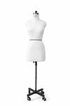 GKT Female Dress Mannequin Form with Natural Wheel Base | Premium Store Display Dummy Stand for Dresses Kurtis, Sarees & Tailoring Use (White, 8)