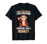 Monkeys Are Awesome Boys Kids Girls Monkey T-Shirt