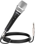 LyricLoom Handheld Dynamic Microphone, Metal 16.4ft XLR with Switch Vocal Wired Microphone for Karaoke and Speaker