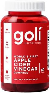 Goli Apple Cider Vinegar Gummy Vitamins - 60 Count - Vitamin B12, Gelatin-Free, Gluten-Free, Vegan & Non-GMO
