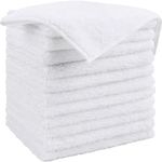 Showstopper Microfiber Cleaning Cloth,12 Pack Cleaning Rag,Cleaning Towels (White, 30cm X 30cm)