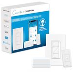 Lutron P-BDG-PKG1W Caseta Wireless Dimmer Kit with Smart Bridge, White