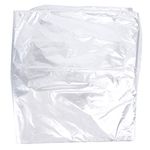 50Pcs Clear Dry Cleaning Clothes Bags Disposable PE Dustproof Garment Clothes Covers,for Home Closet Clothes Storage(M)