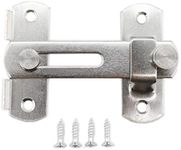 Stainless Steel Flip Latch Gate Latches Barn Door Latch Sliding Door Latch Safety Door Bolt Latch Lock for Pet Door Barn Door French Door (1, Silver)
