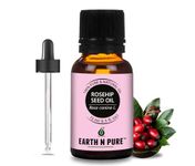 Earth N Pure Rosehip Oil Cold Pressed, Natural and Therapeutic Grade for Face with Glass Dropper 15 ml